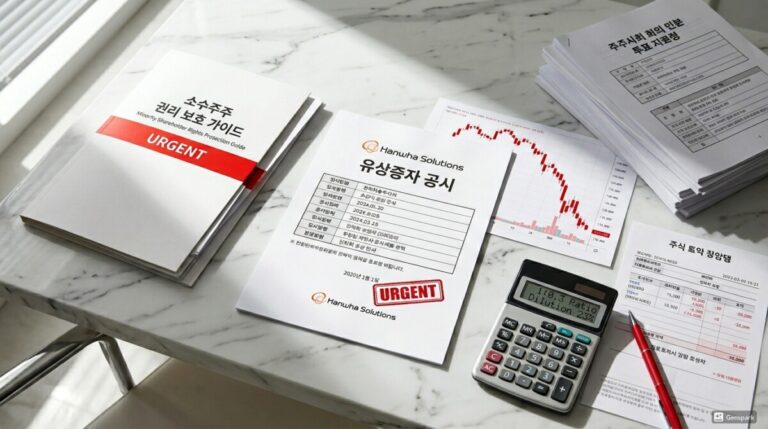 한화솔루션 유상증자